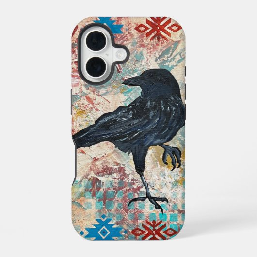 クロウレイブンiPhoneケース iPhone 16ケース (裏面)