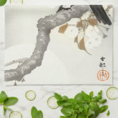 クロウレイヴンコソン日本のバード キッチンタオル (折り畳み)