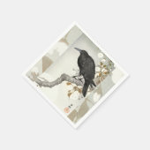 クロウレイヴンコソン日本のバード スタンダードカクテルナプキン (角)