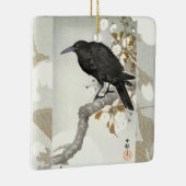 クロウレイヴンコソン日本のバード セラミックオーナメント (右)