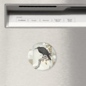 クロウレイヴンコソン日本のバード マグネット (インサイチュ (食洗機))