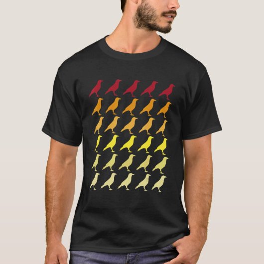 クロウレトロ動物模様 Tシャツ (正面)