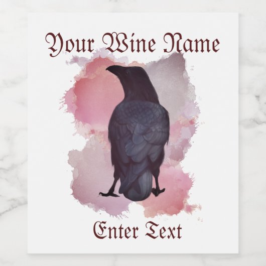 クロウワイン ワインラベル (シングルラベル)