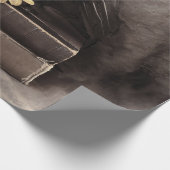 クロウヴィンテージゴシック古本日花 ラッピングペーパー (角)