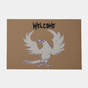 クロウ不気味レイヴンSpiegeland Welcome doormat ドアマット