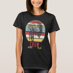 クロウ先住民アメリカインディアン部族リスペクトプライドレ Tシャツ