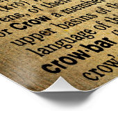 クロウ光沢ポスターの定義 ポスター (コーナー)