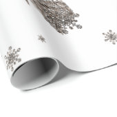 クロウ冬の雪片 ラッピングペーパー (ロールコーナー)