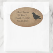 クロウ初期のステッカー 楕円形シール (バッグ)