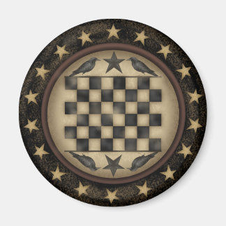 クロウ初期のチェッカーボード冷蔵庫用マグネット マグネット