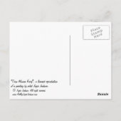 クロウ女性妖精はがき ポストカード (裏面)