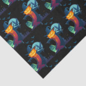 クロウ幽霊のよく出るとフクロウのこうもり付きハロウィンのかかし 薄葉紙 (詳細)