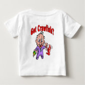 クロウ得ィッシュベビー? ベビーTシャツ (裏面)