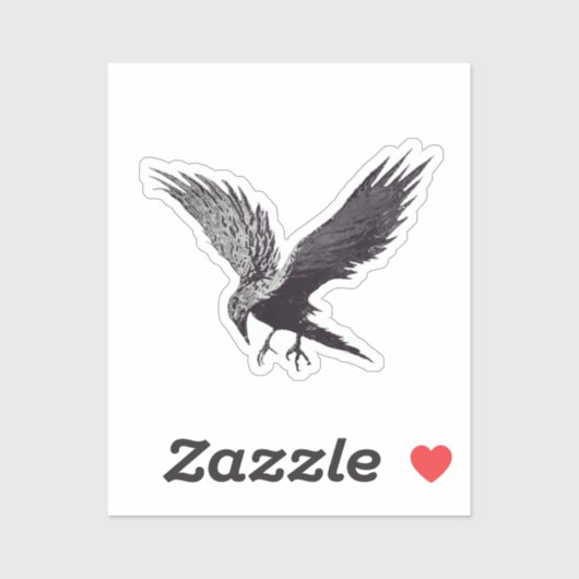 クロウ抽象芸術アート シール (シート)