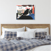 クロウ日本の キャンバスプリント (インサイチュ (寝室))