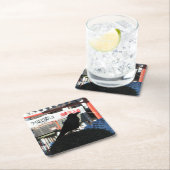 クロウ日本の スクエアペーパーコースター (インサイチュ)