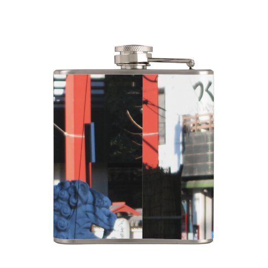 クロウ日本の フラスク (裏面)