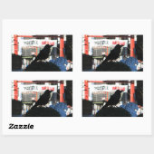 クロウ日本の 長方形シール (シート)