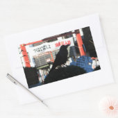 クロウ日本の 長方形シール (封筒)