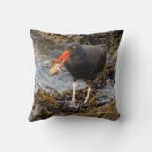 クロウ素晴らしムとブラックオヤスタキャッチャーのショアバード クッション (裏面)