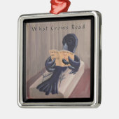 クロウ読ズ・ザ・ラスおもしろい メタルオーナメント (左)