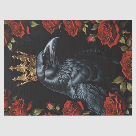 クロウ金ゴールドクラウンレッドローゼデクページ 薄葉紙 (正面)