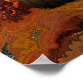 クロウ飛んでいるスピリット&トーテムポールアートポスター ポスター (角)