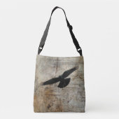 クロウ飛んでいる クロスボディバッグ (裏面)