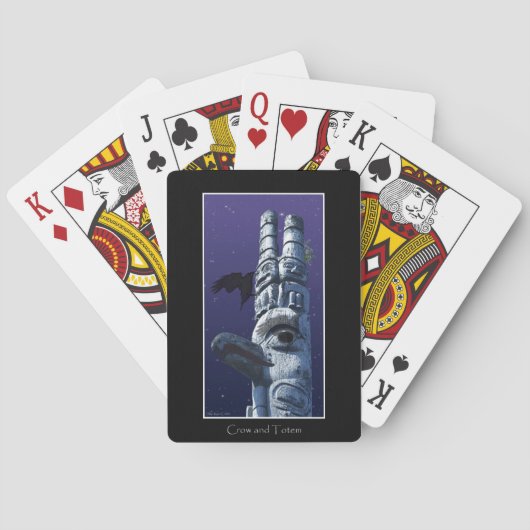 クロウ飛んでいる&トーテムポールハイダパック トランプ (裏面)