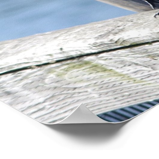 クロウ魚釣り ポスター (角)