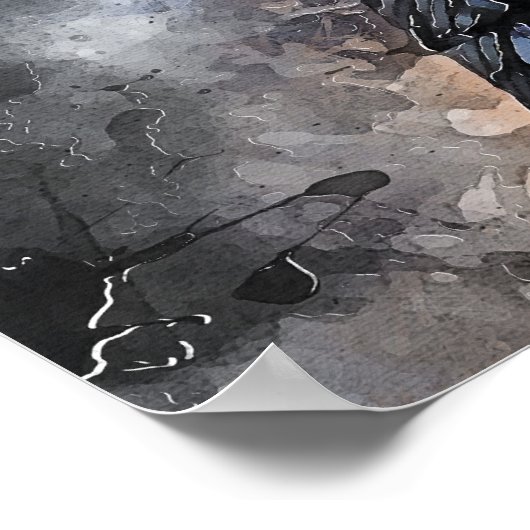 クロウ・ア#crowト#bird #animals ポスター (角)