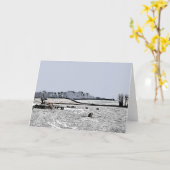 クロウ・ウッド、ウッドリングとハートミル。 カード (黄色い花)