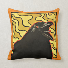 クロウ、オレンジ、ホワイトバックグラウンド