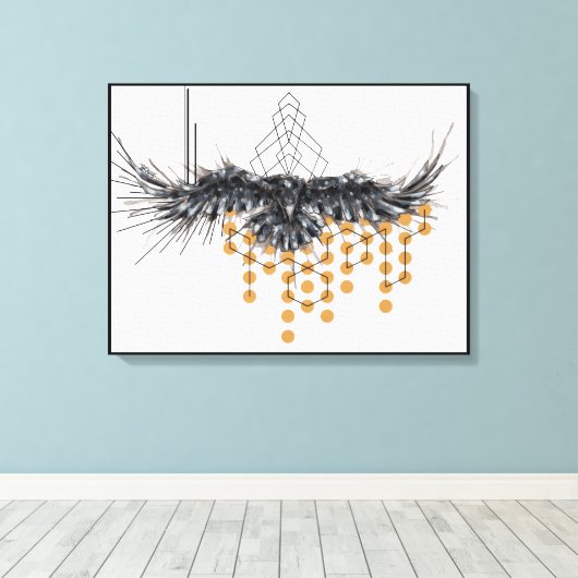 クロウ キャンバスプリント (インサイチュ (ウッドフロア))