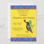 クロウ&バラメキシカンアートバースデーパーティーへの招待 招待状 (正面)