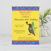 クロウ&バラメキシカンアートバースデーパーティーへの招待 招待状 (スタンド正面)