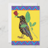 クロウ&バラメキシカンアートバースデーパーティーへの招待 招待状 (裏面)