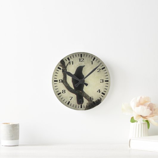 クロウ ラウンド壁時計 (ホーム)