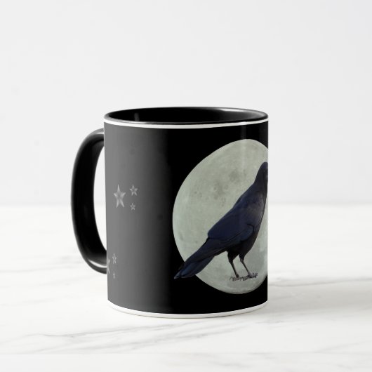 クロウ、月、星 マグカップ (正面左)