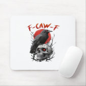 クロウ、F-Caw-F鳥おもしろいF-Caw-Fムーンゴシック体 マウスパッド (マウス)