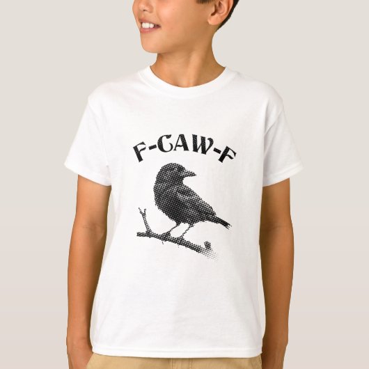 クロウF-CAW-Fハロウィンミニマリスト Tシャツ (正面)