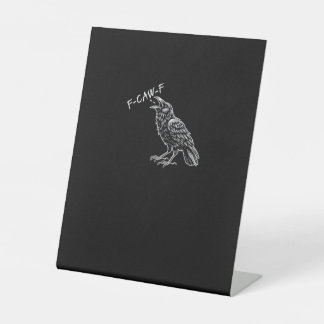 クロウF-Caw-Fヴィンテージグラフィック 台座サイン