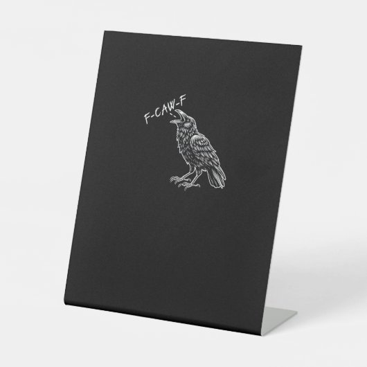 クロウF-Caw-Fヴィンテージグラフィック 台座サイン (正面)