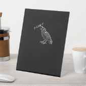 クロウF-Caw-Fヴィンテージグラフィック 台座サイン (インサイチュ)