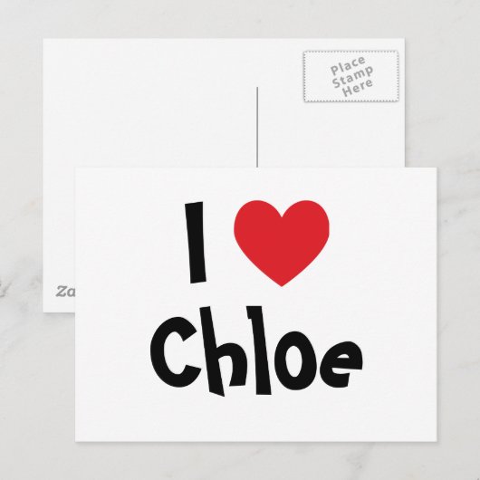 クロエが大好き ポストカード (正面/裏面)