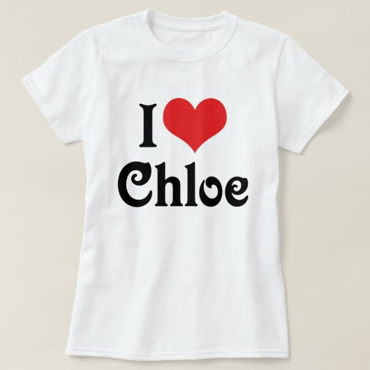 クロエが好き Tシャツ (デザイン正面)
