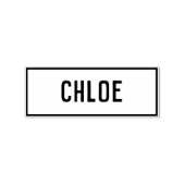 クロエの名前 ラバースタンプ (インプリント)