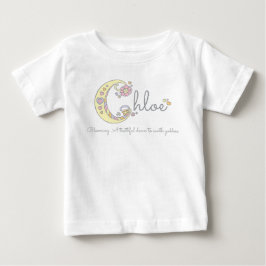クロエの女の子の名前の意味パーソナライズされたベビーロンパー ベビーTシャツ