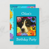 クロエの誕生日招待 招待状 (正面/裏面)