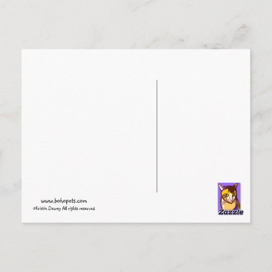 クロエトビーはがき ポストカード (裏面)